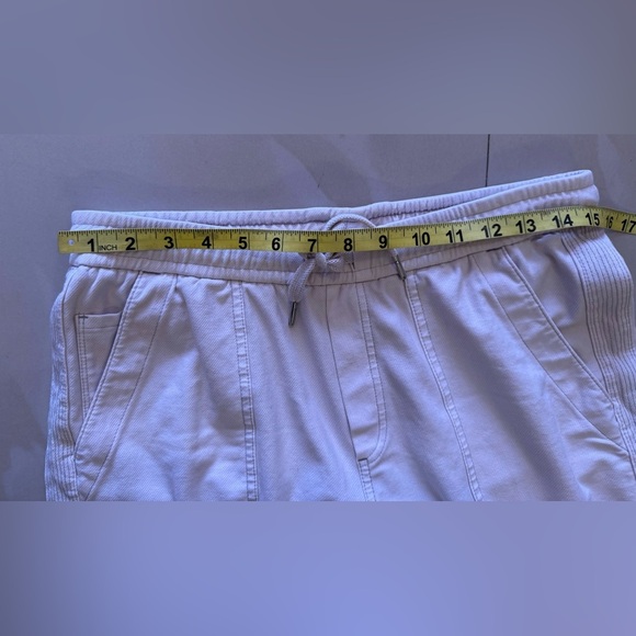 Athleta Farallon jogger pants 8 Light gray Tapered crop Elastic waist Pockets - Picture 11 of 16